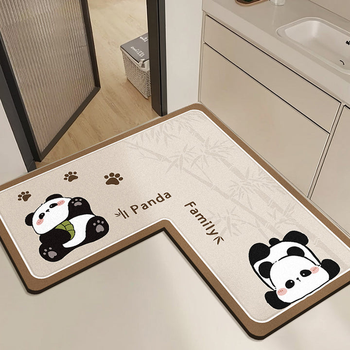 Panda-Themed Decorative Bath Mat