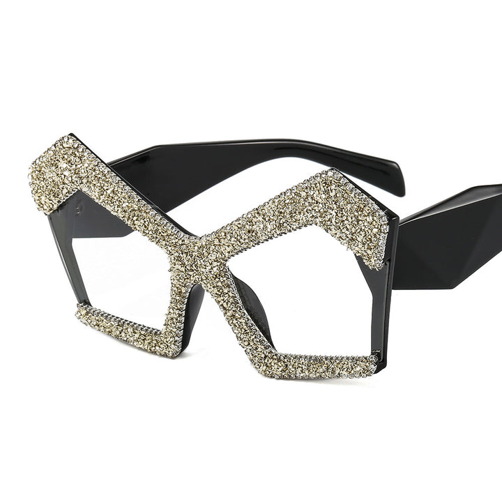 Women's Sparkling Cat-Eye Sunglasses with Extravagant Rhinestone Frame Stornfield