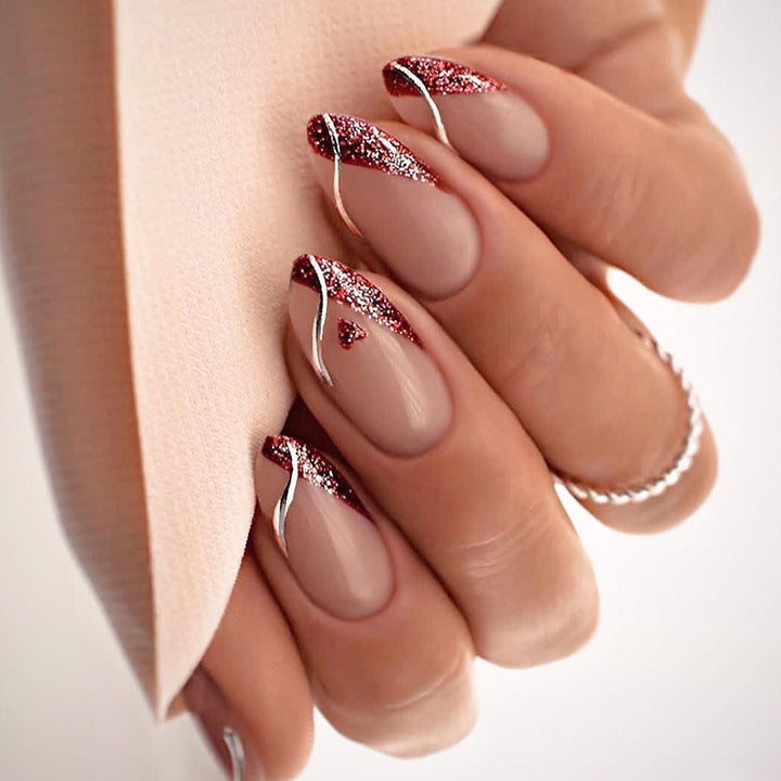 Artificial nails with glittering accents Stornfield