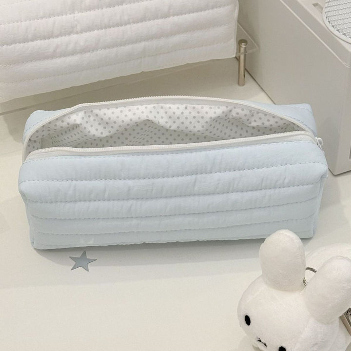 Quilted Multi-Functional Makeup and Stationery Organizer