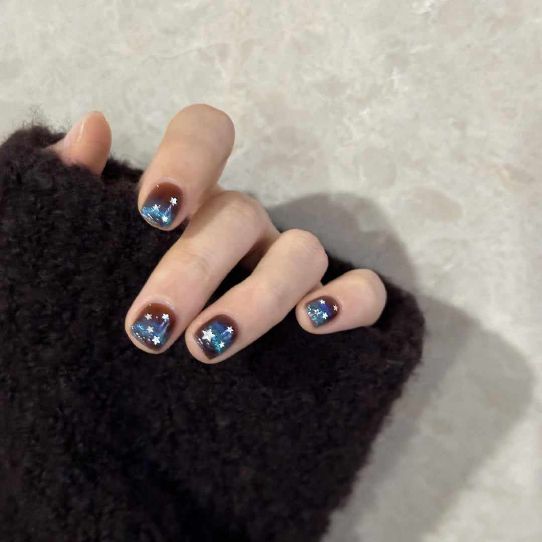 Glamorous Art Nails with Sparkling Star Design Stornfield