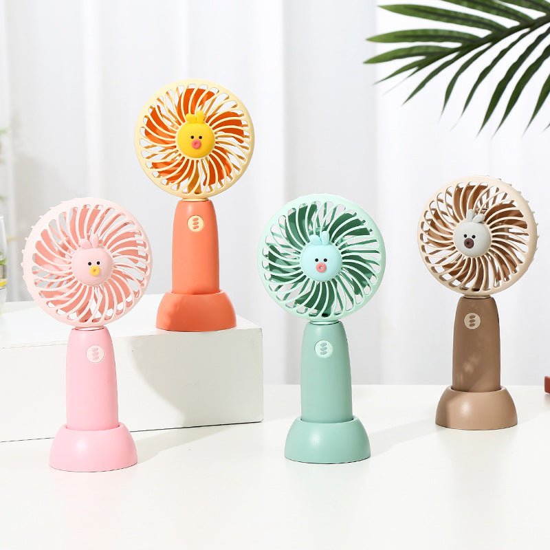 Unisex Portable Handheld Cooling Fan with Cute Animal Design Stornfield