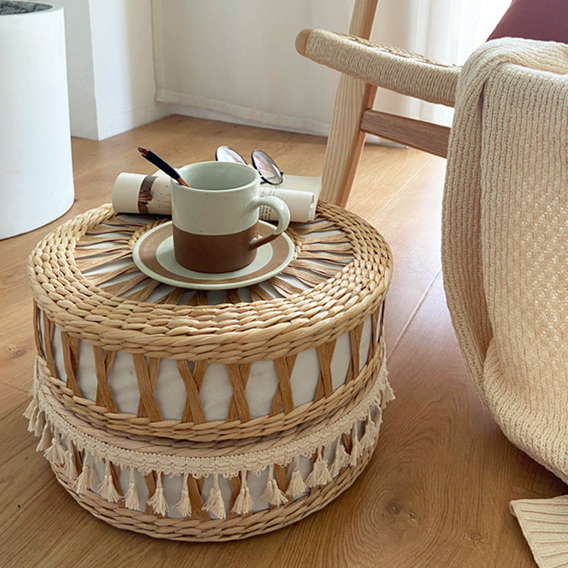 Handcrafted Pouf in Boho Style Stornfield