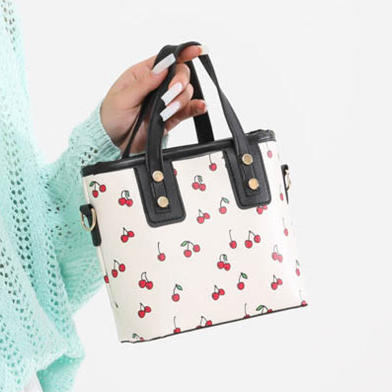 Cherry Print Mini Crossbody Bag