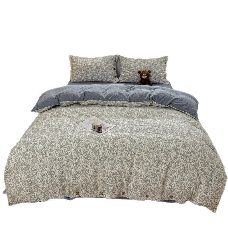 Elegant Floral Patterned Duvet Cover Set