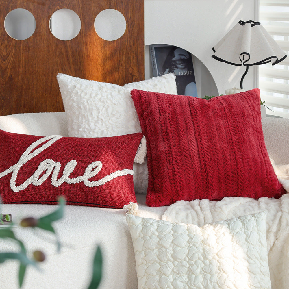 Decorative cushion with love motif