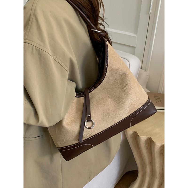 Suede Hobo Bag