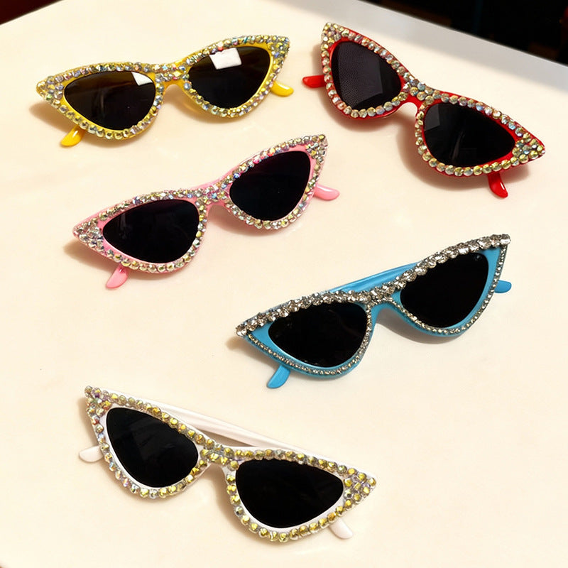 Glamorous Rhinestone-Accented Cat-Eye Sunglasses Stornfield