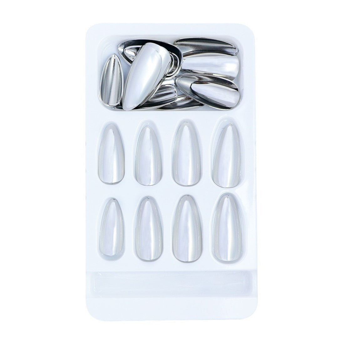 Elegant Mirror Finish Press-On Nail Set Stornfield