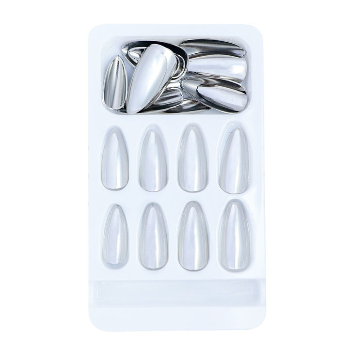 Elegant Mirror Finish Press-On Nail Set Stornfield