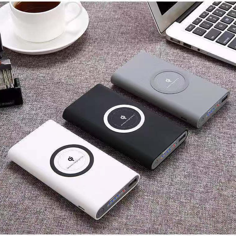 Power bank with wireless charging function and intelligent battery status display Stornfield