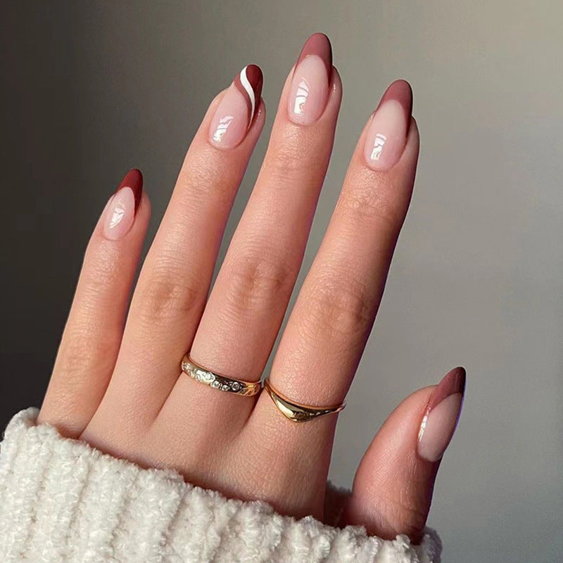 Artful nail decoration with elegant gradient and gloss Stornfield
