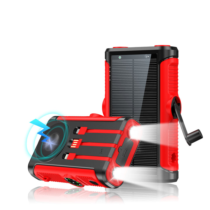 Multifunctional Solar Powerbank with Hand Crank Stornfield
