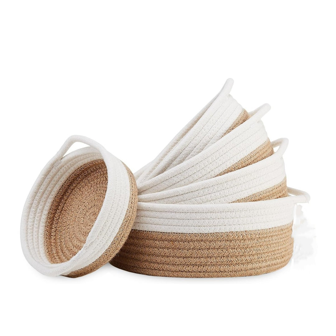 Women High-Quality Storage Basket Set made of Natural Cotton Material Stornfield
