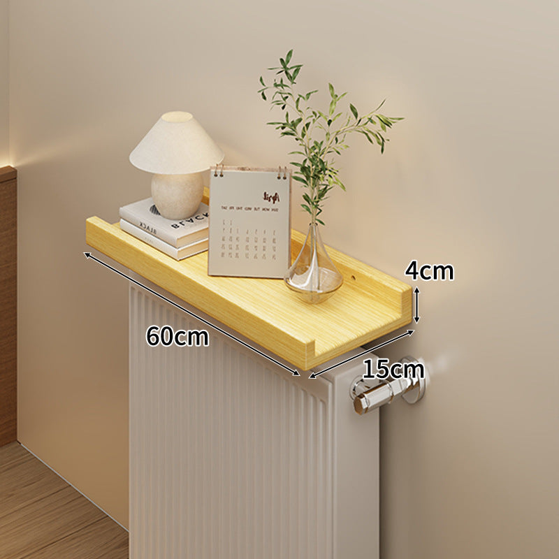 Long Slim Radiator Top Shelf Tray with Raised Edge and Heat‑Resistant Surface