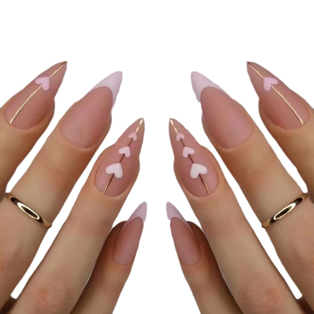 Heart-Inspired Elegant Nail Art Stornfield