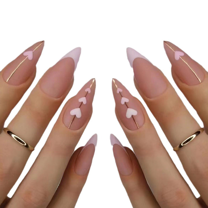 Heart-Inspired Elegant Nail Art Stornfield