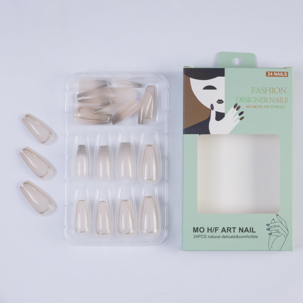 Artificial nails with elegant glitter accents Stornfield