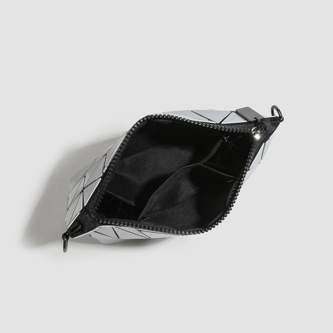 Geometric Patterned Crossbody Clutch Bag