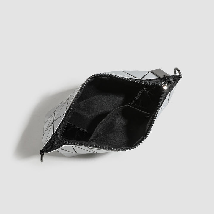 Geometric Patterned Crossbody Clutch Bag