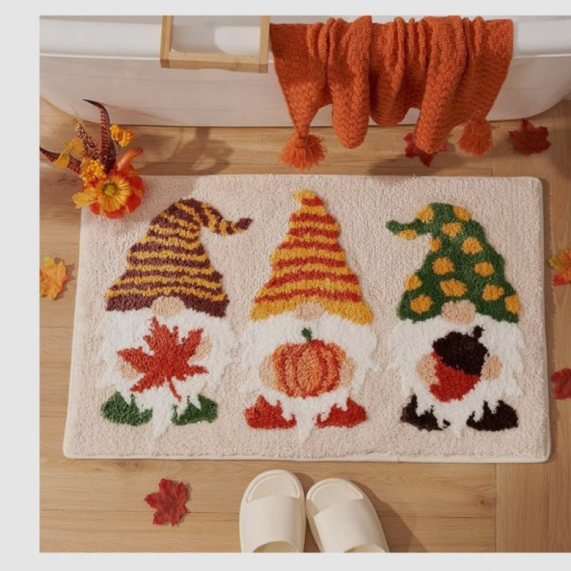 Festive Tree-Shaped Bath Mat