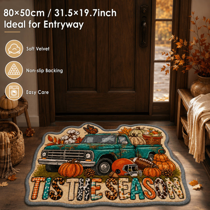 Pumpkin-Shaped Bath Mat