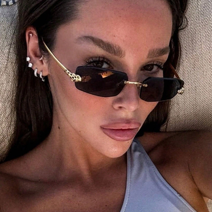 Women elegant half-frame sunglasses Stornfield