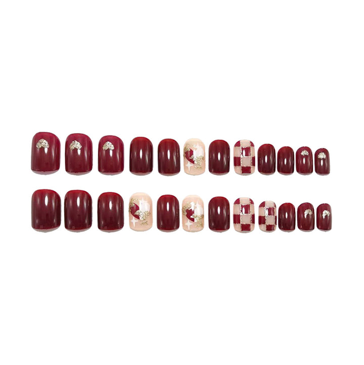 Artificial nails with luxurious designs and glitter coatings Stornfield