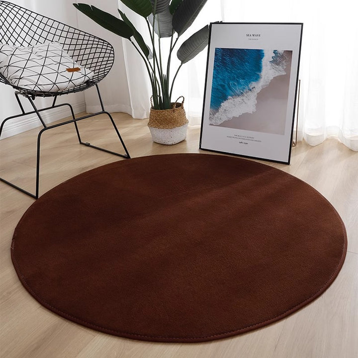 Plush Round Area Rug