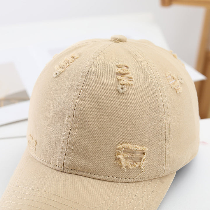 Women's fashionable destroyed baseball cap with adjustable strap Stornfield