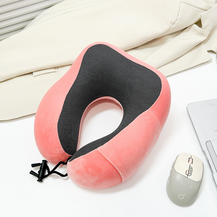 Women's ergonomic travel neck support pillow with breathable surface Stornfield