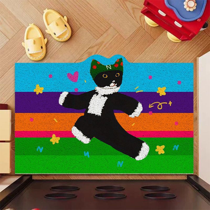 Cat-Themed Decorative Entrance Mat
