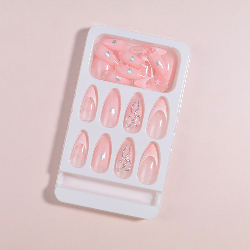 Premium Press-On Nail Set with Decorative Accents Stornfield