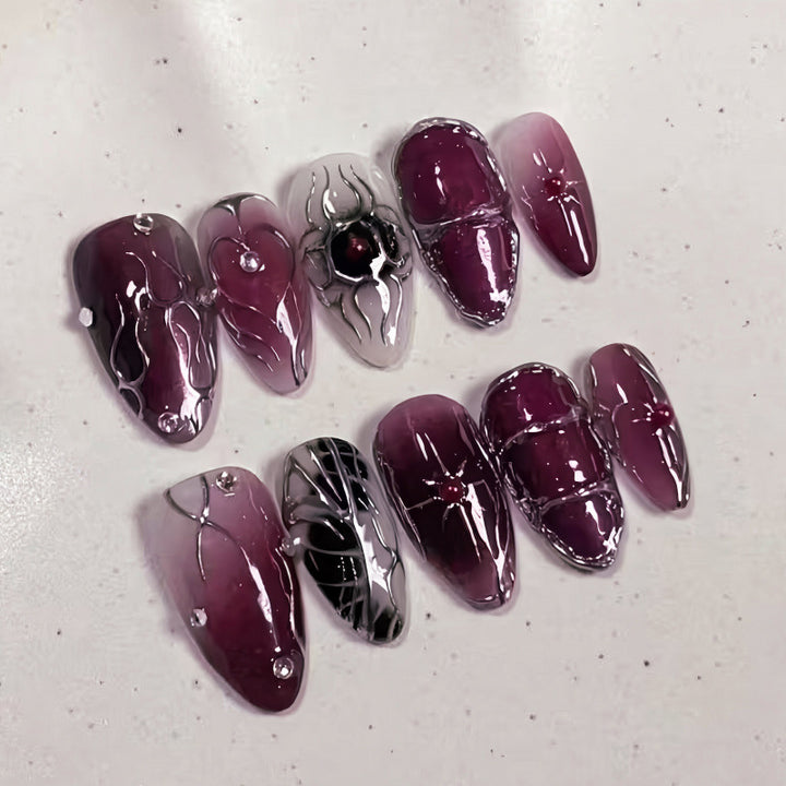 Artistic Glamorous Press-On Nail Set