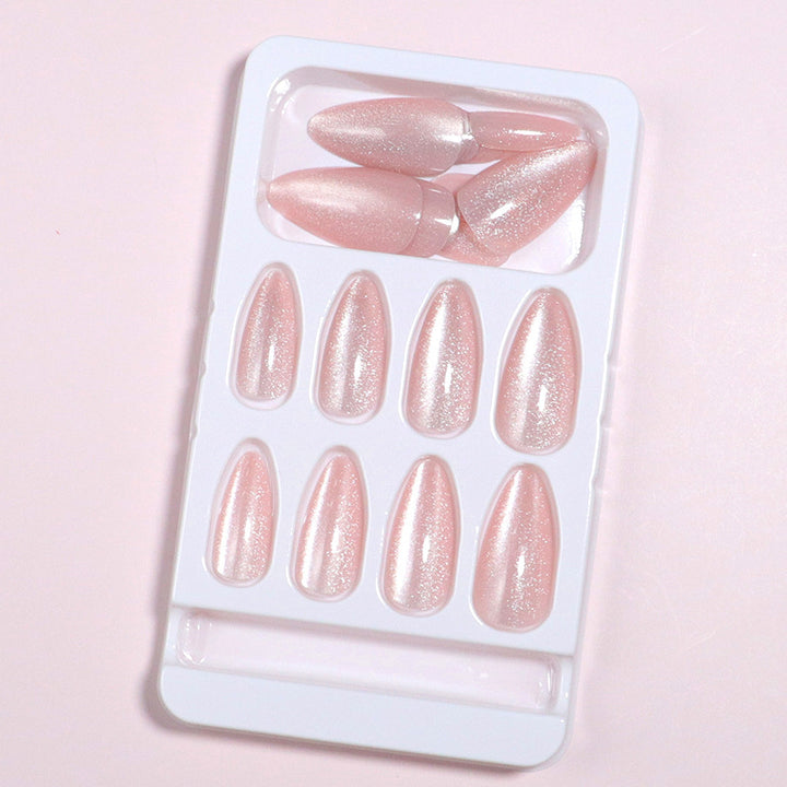 Premium Sparkling Almond-Shaped Press-On Nails Stornfield