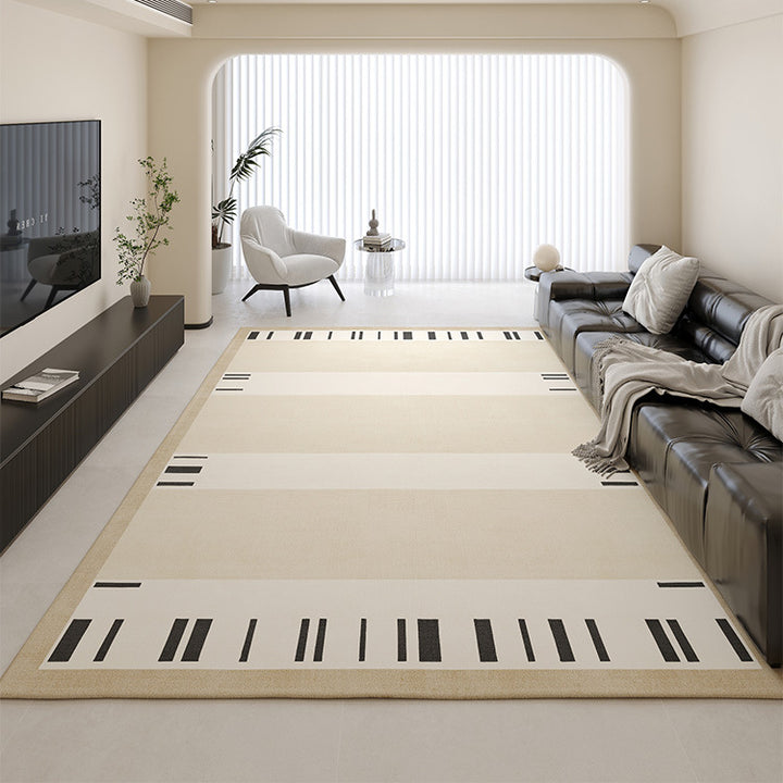Contemporary Piano Key Design Area Rug