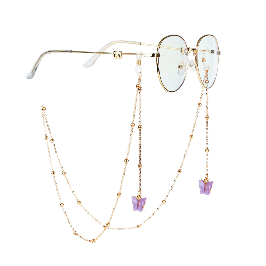 Fashionable sunglasses chains with butterfly pendants Stornfield