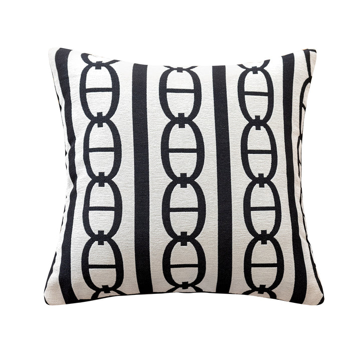 Luxurious decorative pillow made of faux fur