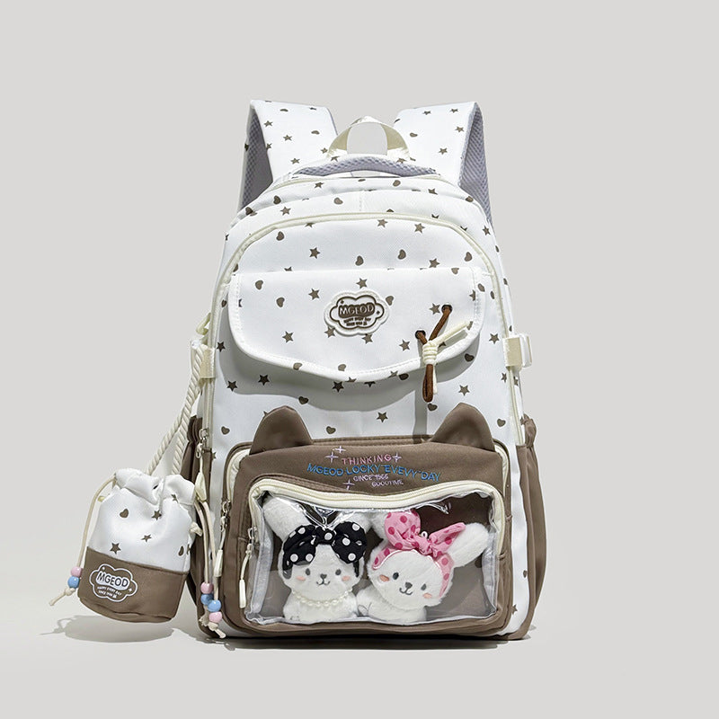 Playful Cat-Ear Design Backpack Stornfield
