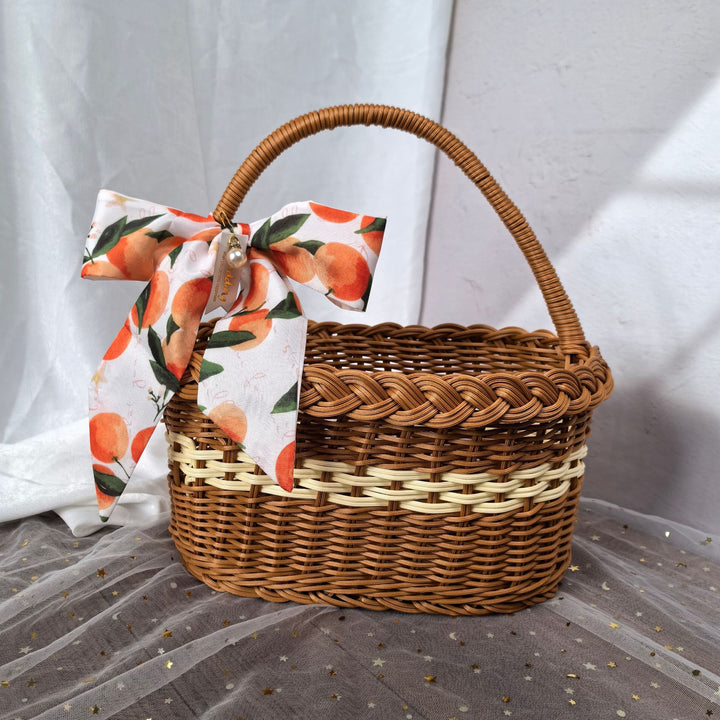 Women elegant handwoven shopping basket Stornfield