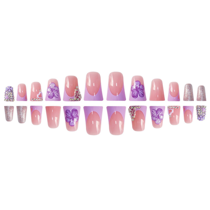 Decorative Floral Press-On Nail Extensions Stornfield 1787913819