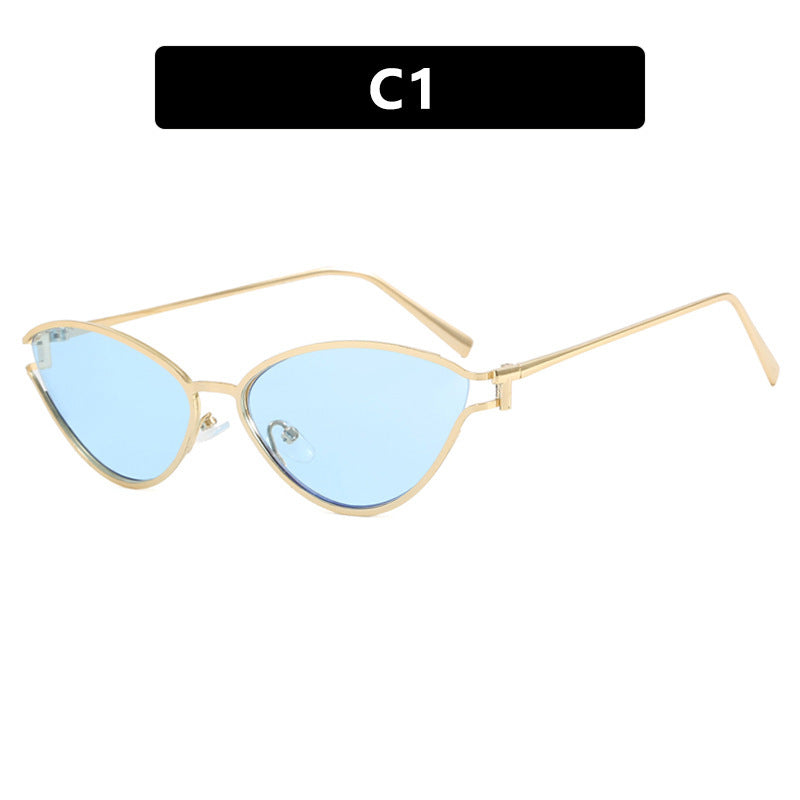 Ladies Cat-Eye Sunglasses in Elegant Gold Frame Stornfield