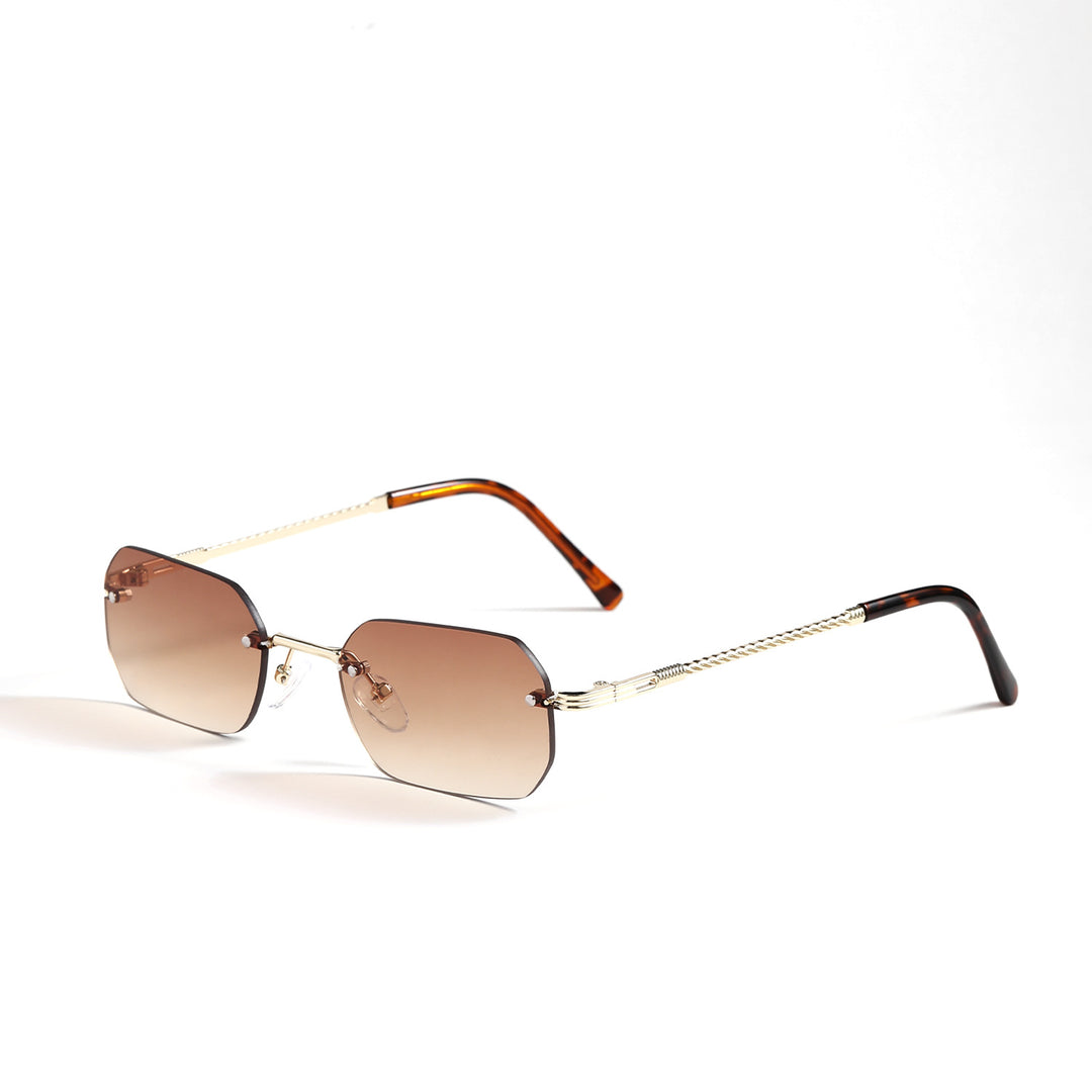 Women’s geometric sunglasses with filigree metal frame Stornfield