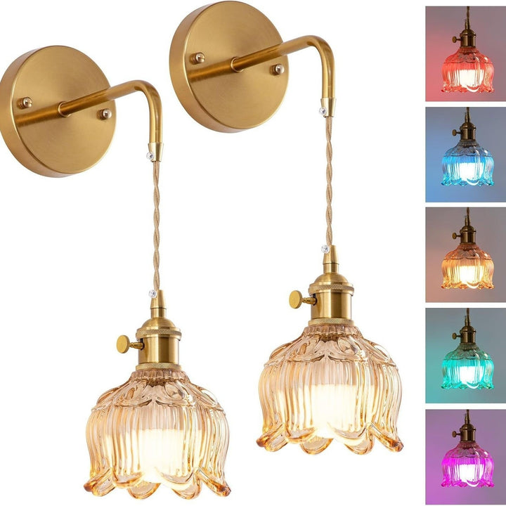 Vintage Glass Pendant Light