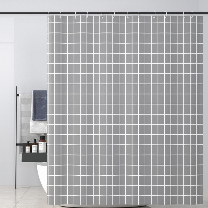 Modern Geometric Pattern Shower Curtain Stornfield