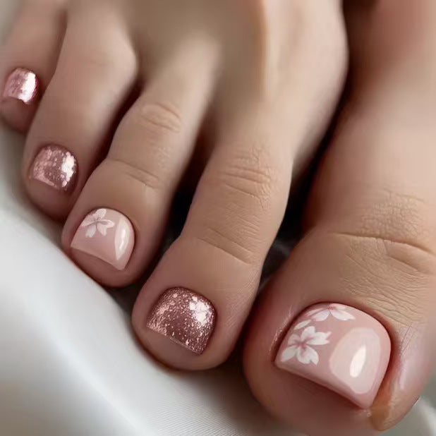 Decorative Floral Toe Nail Art Stornfield