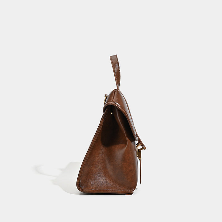 Stylish Vintage-Inspired Briefcase Handbag