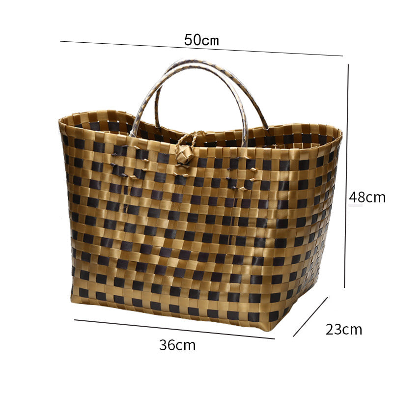 Large Capacity Woven Shopping Tote Stornfield