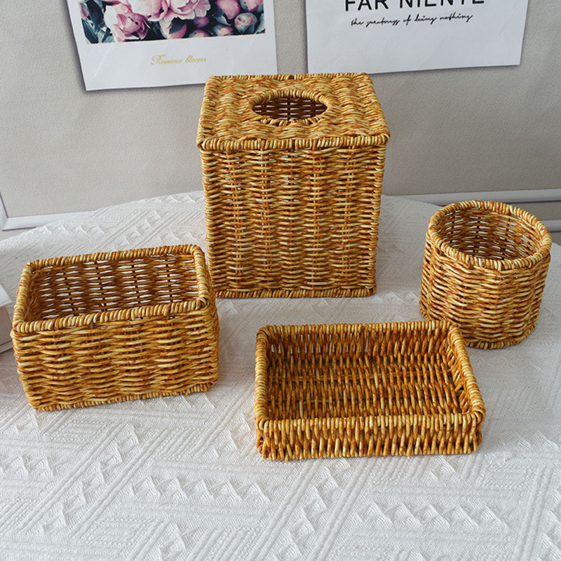 Woven Rectangular Storage Basket Stornfield