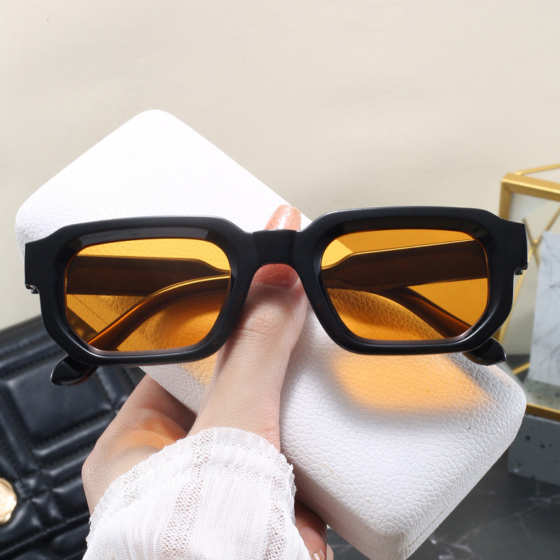 Women's fashionable square sunglasses with clear frame Stornfield